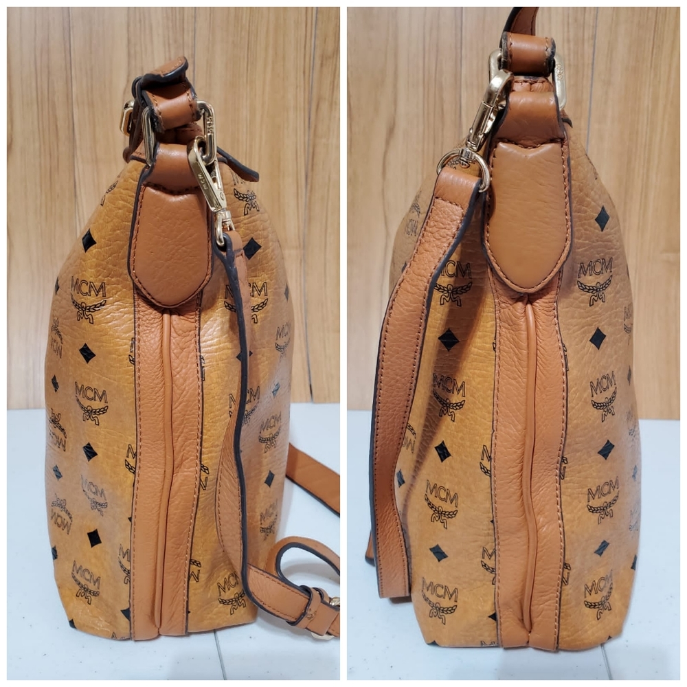 MCM COGNAC VISETOS kiara hobo bag - Picture 5 of 12